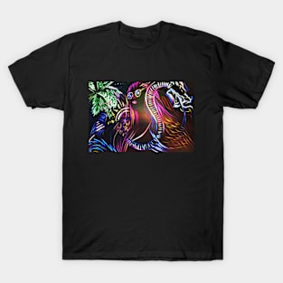 Neon Girl Dragon T-Shirt